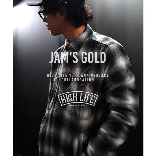 HL-03] 【JAM'S GOLD×HIGH LIFE】 オンブレーシャツジャケット