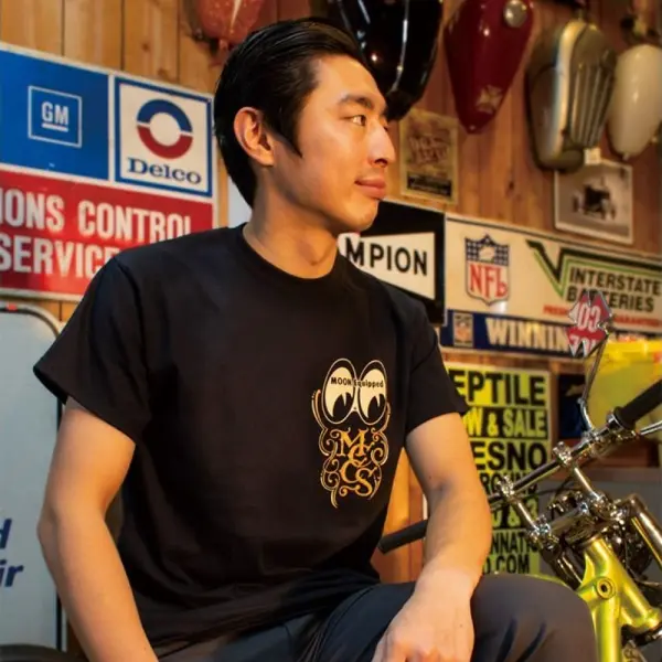 MQT152] MOON Custom Cycle Shop Tシャツ :: ORIONACE
