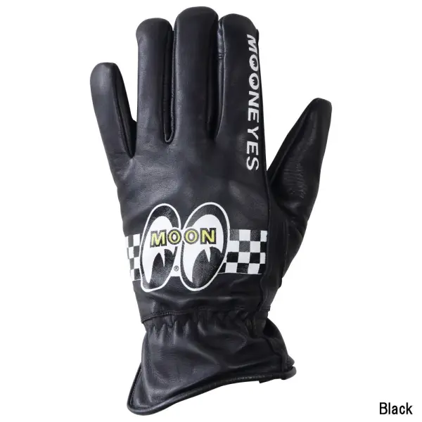 美品 EMATYTE レザーグローブ BLACK RLG2201-BK-M バイク レザー グローブ タッチパネル対応