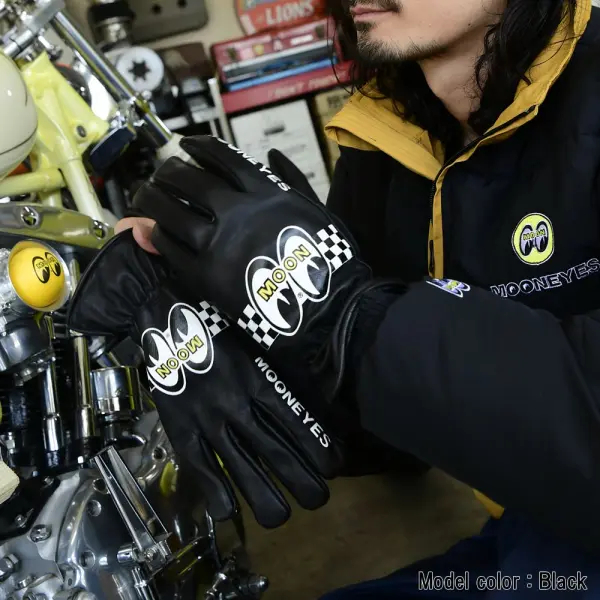 OMG-032] MOONEYES ウィンターレザーグローブ :: ORIONACE