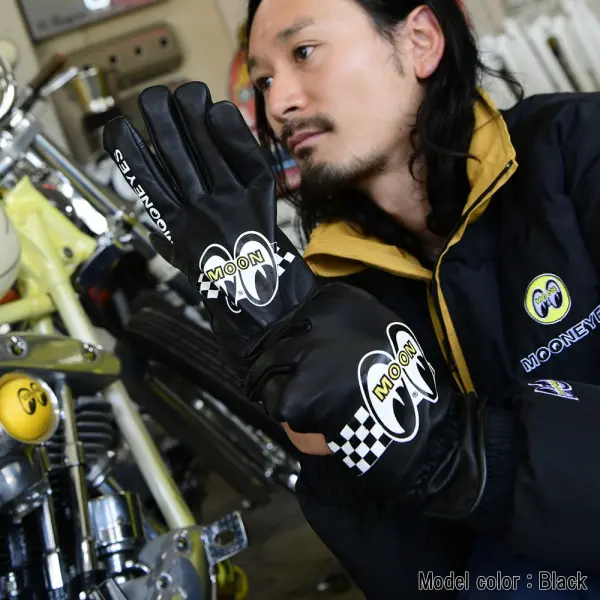 OMG-032] MOONEYES ウィンターレザーグローブ :: ORIONACE