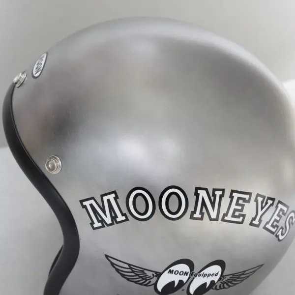 Fly with MOON ジェットヘルメット OMH-029 定価22000円 Webike | MOON EYES ムーンアイズ Fly with MOON ジェット