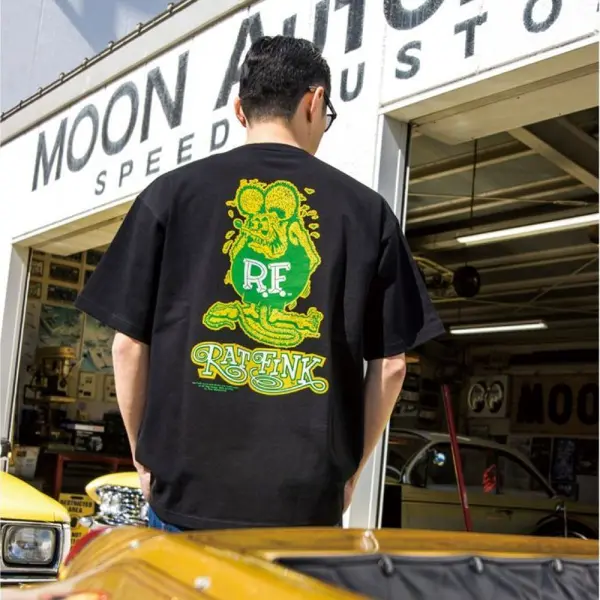 RITKF-097] Rat Fink Rectangle パッチ Tシャツ :: ORIONACE