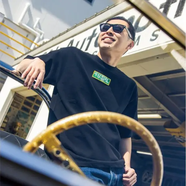 RITKF-097] Rat Fink Rectangle パッチ Tシャツ :: ORIONACE
