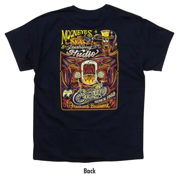 チリビーンズNight Party Tシャツとステッカー TM915] MOON Signs & Pinstriping Studio Tシャツ :: ORIONACE